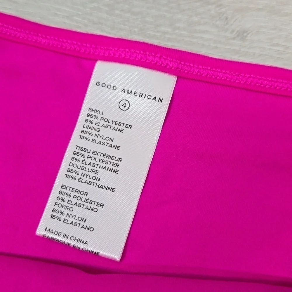 NWT Good American Women Hawiian Pink bottom Swim sz 4/XL